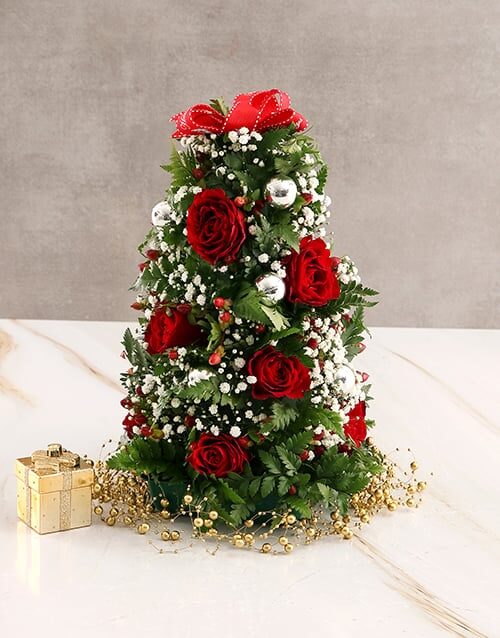 Red Rose Festive Blossoms