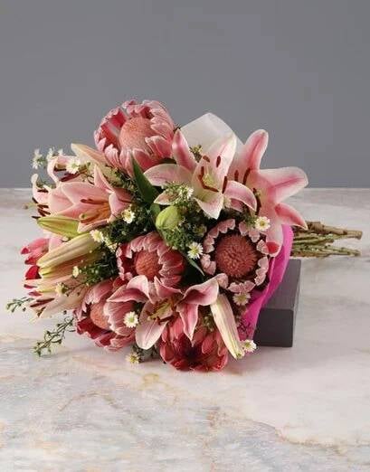 Protea and Stargazer Bouquet (Small)
