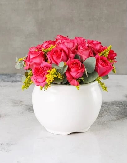 Cerise Happiness Rose Arrangement