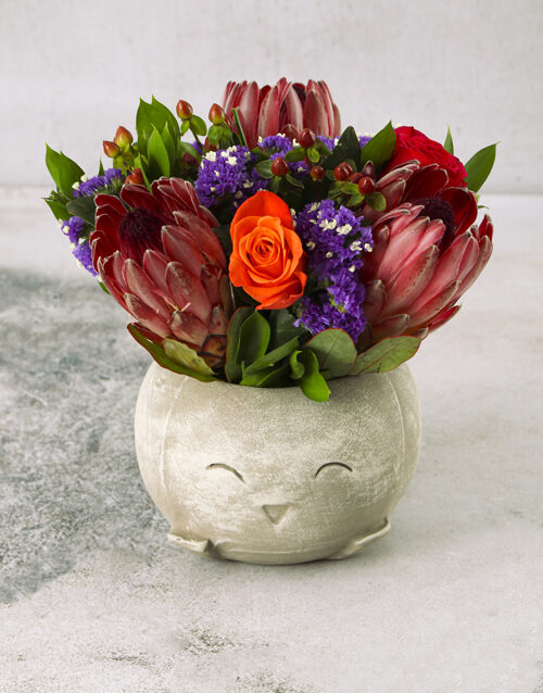 Pot Full Of Happy Flowers (Standard)