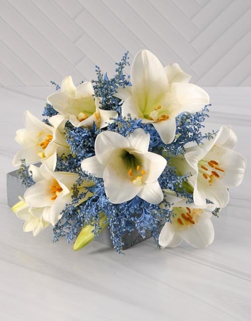 Elegant Bouquet Of St Joseph Lilies (SMALL)