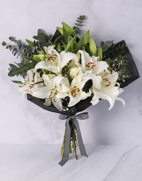 Comfort In A Lily Bouquet