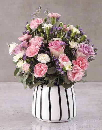 Beautiful Blush Blooms In Pot (Standard)