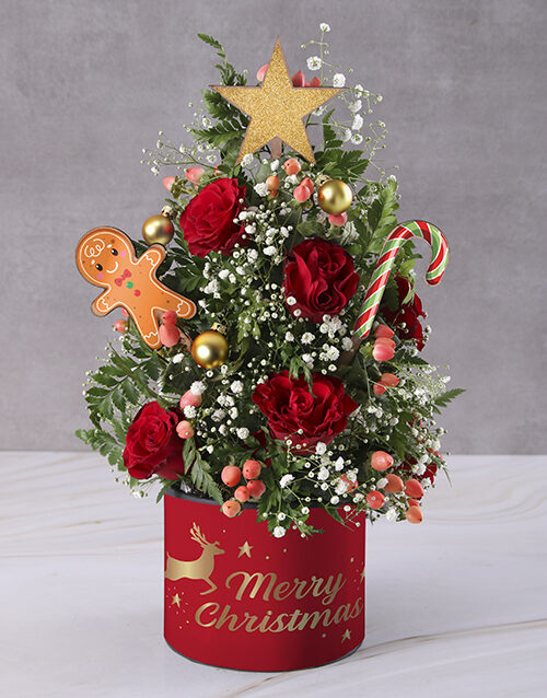 Royally Red Tree Arrangement
