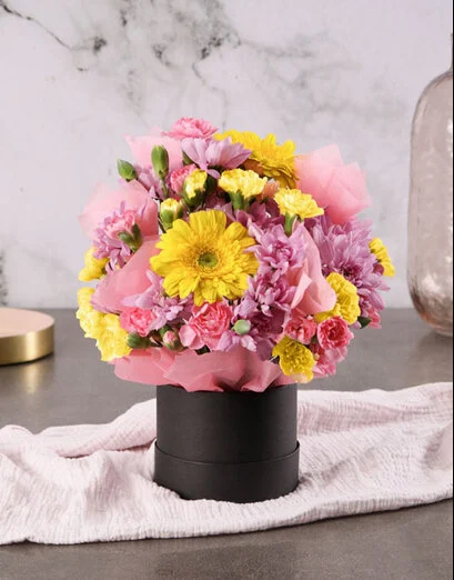 Blush And Buttercup Mixed Arrangement