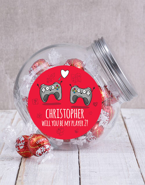 Personalised Player 2 Candy Jar