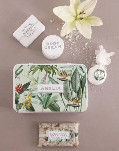 Personalised Paradise Bath and Body Tin
