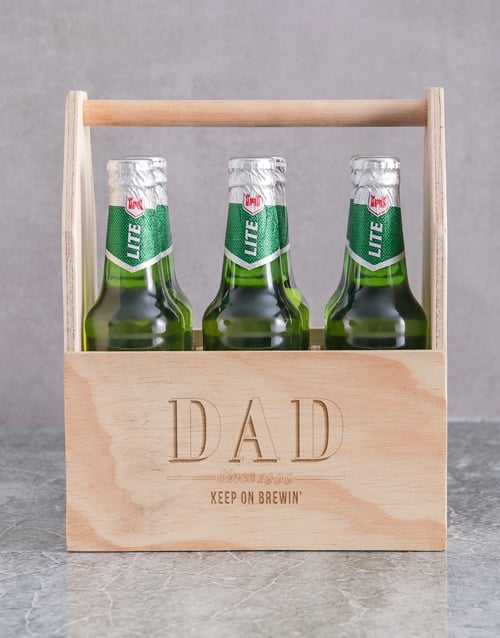 Personalised Dad Beer Caddy (Standard)