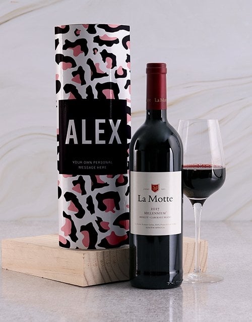Personalised Print Wine Tube