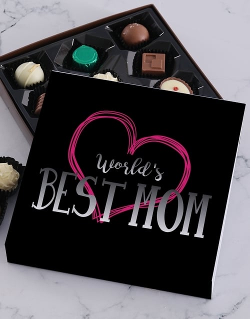 Personalised Worlds Best Mom Choc Tray