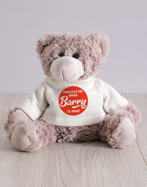 Personalised Teddy Bear Hugs And Snuggles