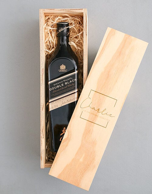 Personalised Classic Johnnie Walker Red Crate (Red)