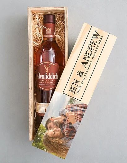Personalised Photo Glenfiddich Crate (12 years)