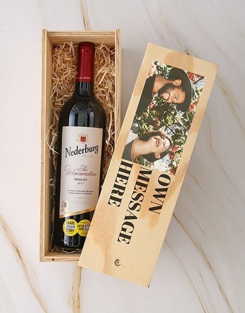 Personalised Photo Nederburg Riesling Crate (Riesling)