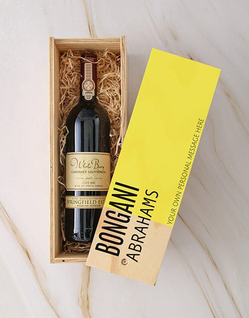 Personalised Modern Springfield Sauv Blanc Crate (Sauv Blanc)