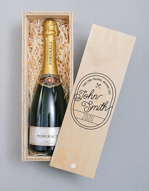 Personalised Vintage Stamp Pongracz Crate (Pongracz)