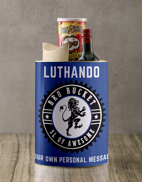 Personalised Lionheart Bro Bucket (SNACKS)