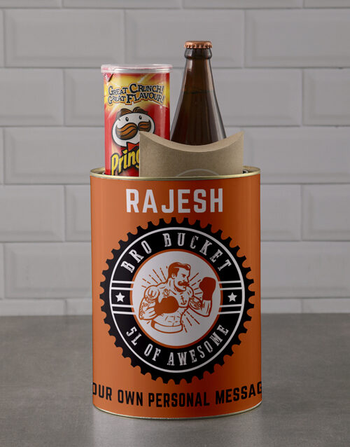 Personalised Champion Bro Bucket (SNACKS)
