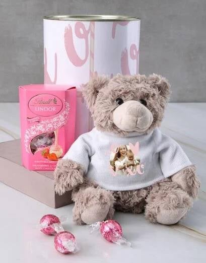 Personalised Sweet Teddy Hug Bucket