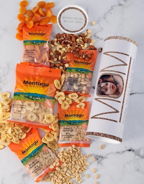 Personalised Mom Fruit and Nuts Tube