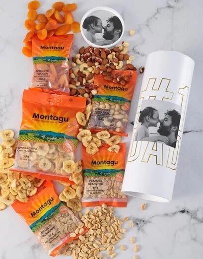 Personalised Fathers Day Fruit And Nut Tube (STANDARD)