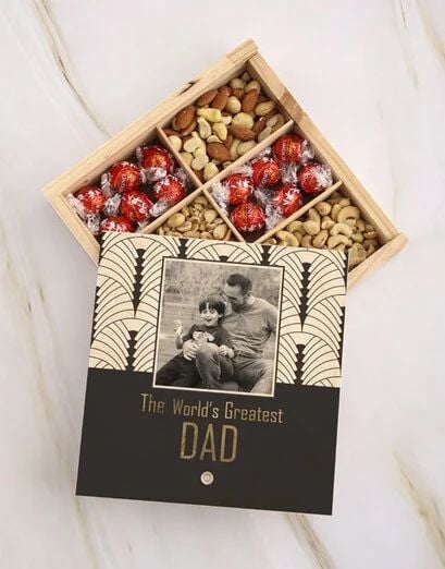 Personalised Fathers Day Fruit And Nut Crate