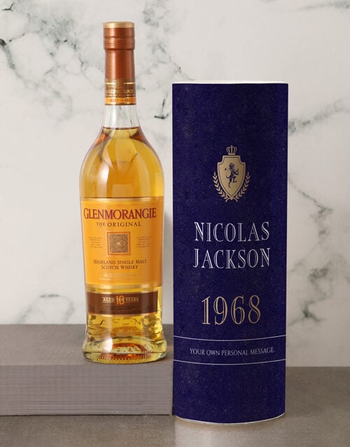 Personalised Glenmorangie Whisky Classic Tube