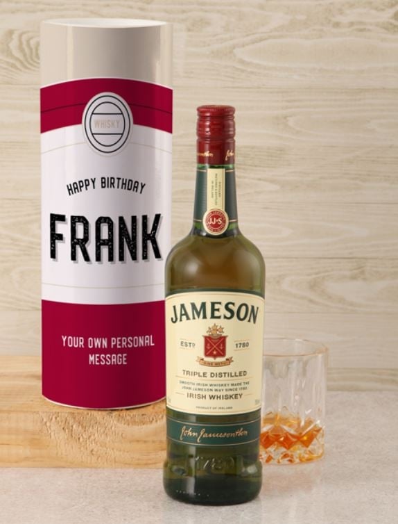 Personalised Jameson Whiskey Retro Tube (Standard)