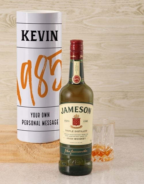 Personalised Jameson Whiskey Good Year Tube (Standard)
