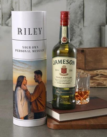 Personalised Jameson Whiskey Photo Tube