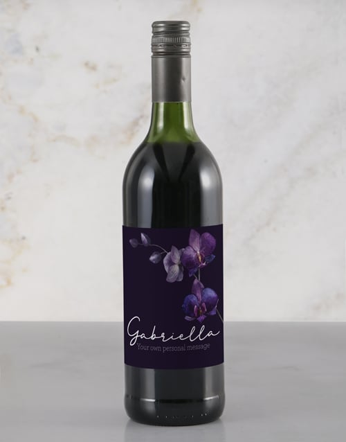 Personalised Orchid Rietvallei Wine (STANDARD)