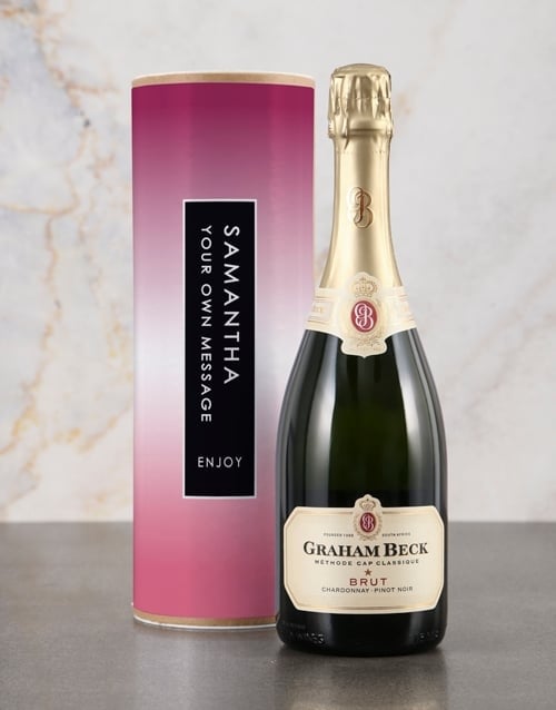 Personalised Pink Bubbly Tube (SPARKLING)