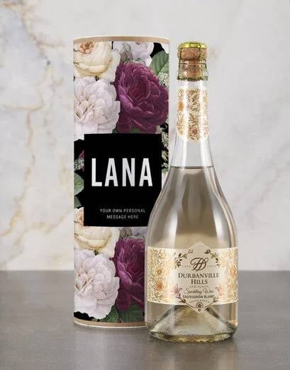 Personalised Floral Bubbly Tube (SPARKLING)