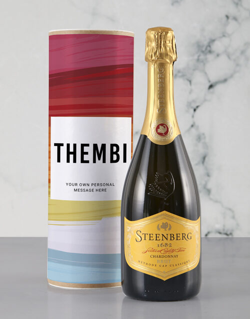 Personalised Colourful Canvas Bubbly Tube (SPARKLING)