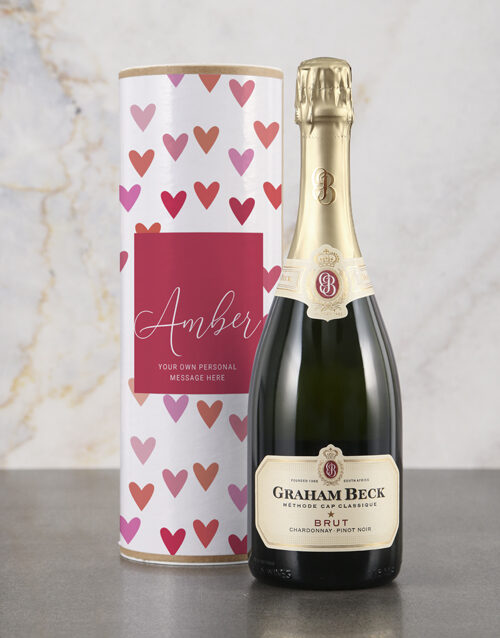 Personalised Hearts Bubbly Tube (SPARKLING)