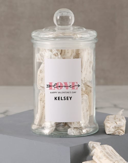 Personalised Sally Williams V Day Jar (STANDARD)