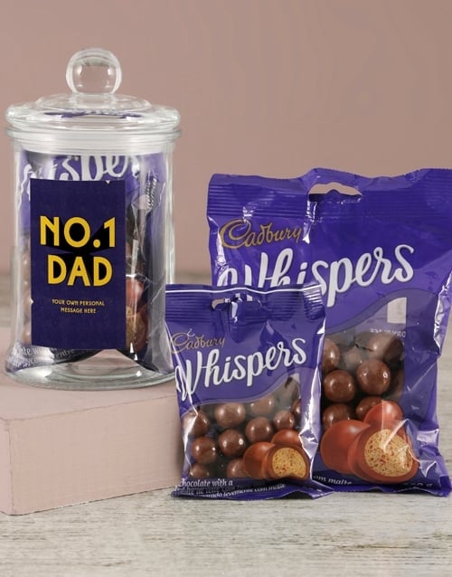 Personalised No 1 Dad Candy Jar (standard)