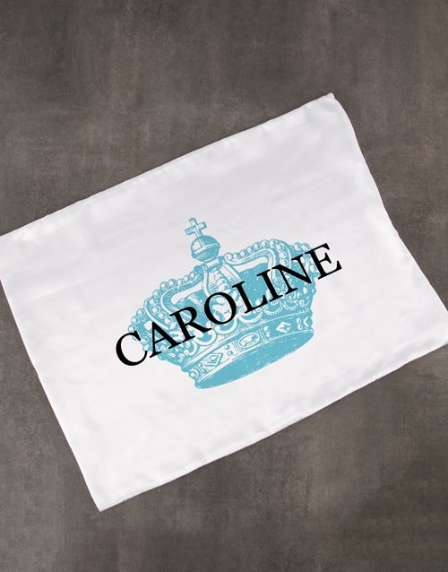 Personalised Royal White Pillowcase (single)