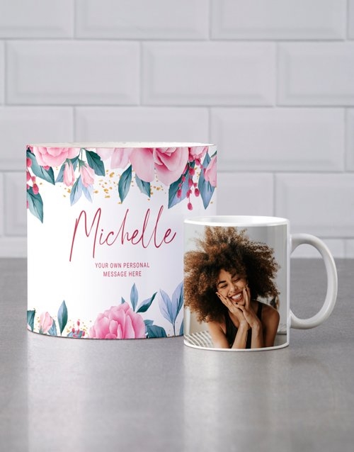 Personalised Rose Garden Mug Tube (standard)