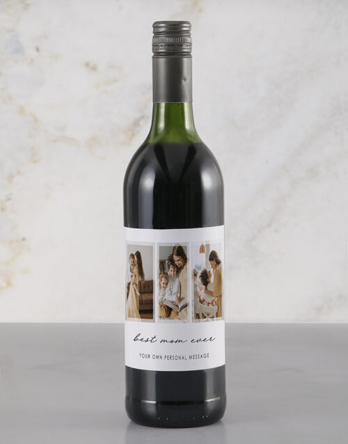 Personalised Best Mom Ever Red Wine (standard)