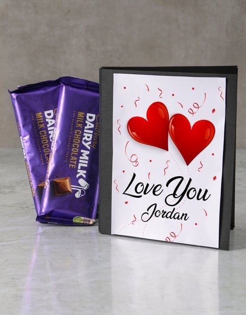 Personalised Love You Cadbury Card (standard)