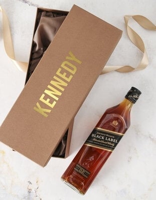 Personalised Johnnie Walker Gold Gift Box (red)