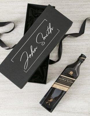 Personalised Black Box With Johnnie Walker (red)