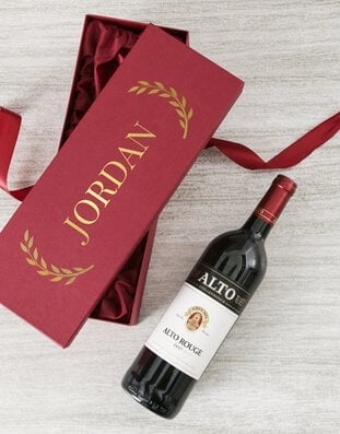 Personalised Red Red Wine Gift Box (spier)