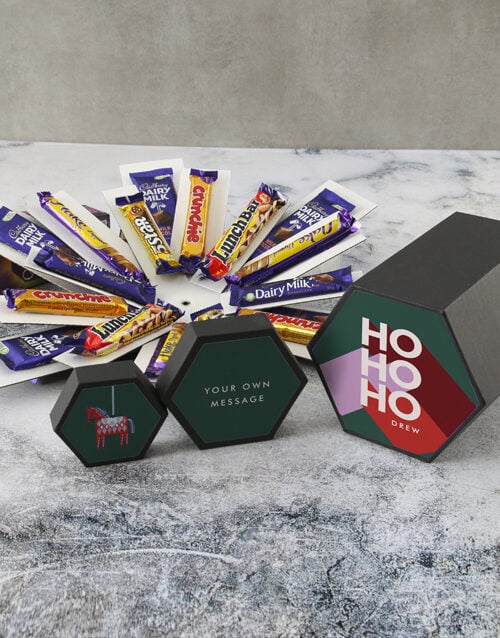 Personalised Ho Ho Ho Surprise Box (Cadbury)