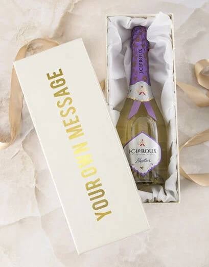 Personalised Message Bubbly Gift Box (SPARKLING)