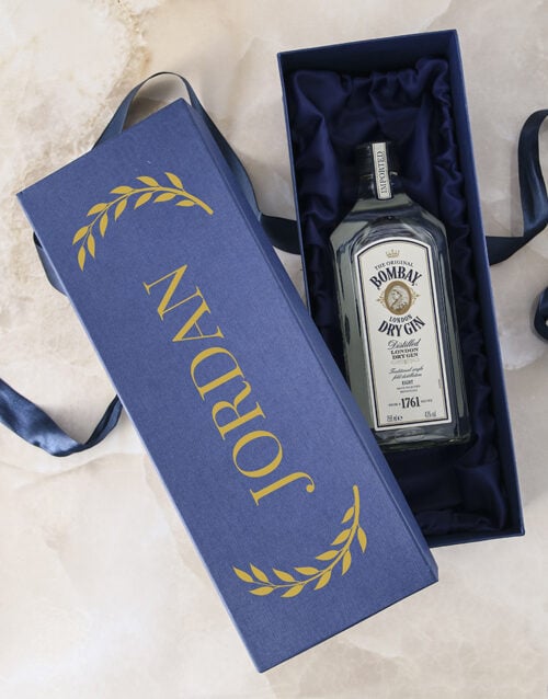 Personalised Name Bombay Sapphire Gift Box (DRY)