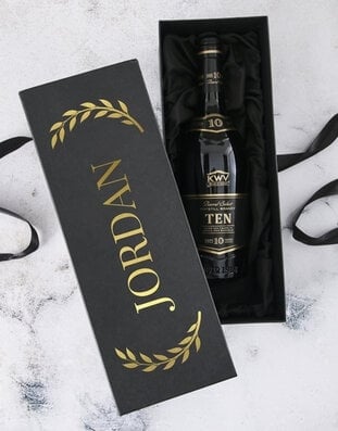 Personalised Name KWV Ten Year Gift Box