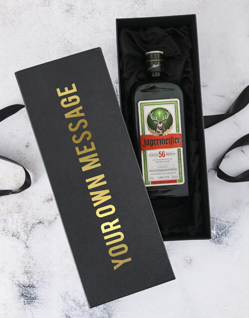 Personalised Message Jagermeister Gift Box