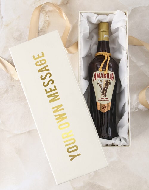 Personalised Message Amarula Cream Gift Box